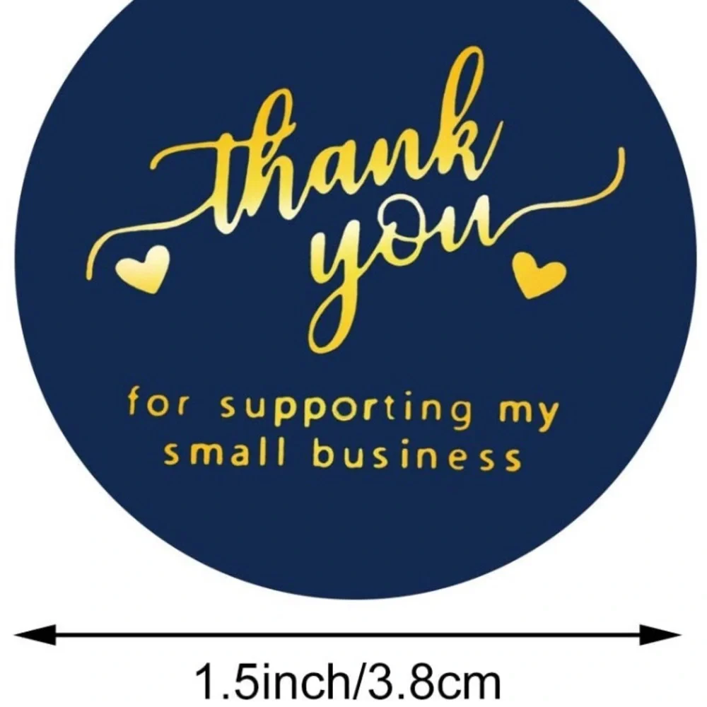 500 POSH SELLER BLUE SMALL BUSINESS STICKERS *NEW*